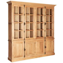 Orsina Versatile Cabinet With 6 Upper Shelves, Stylish Design Storage Cabinet, Wooden Bedisde Cabinet in Brown - thumbnail 4
