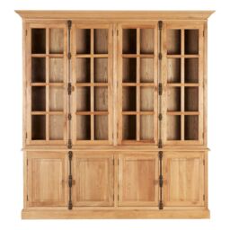 Orsina Versatile Cabinet With 6 Upper Shelves, Stylish Design Storage Cabinet, Wooden Bedisde Cabinet in Brown - thumbnail 6