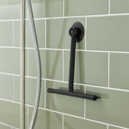 mysmartbuy Set of 2 Shower & Tile Squeegees with Suction Hangers - Bathroom Cleaning Squeegee Wiper Tool for Glass or Smooth Tiled Surfaces in Black - thumbnail 2