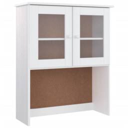 Berkfield Home Highboard ALTA White 77x35x188cm Solid Wood Pine - Size: 77 x 35 x 188 cm - thumbnail 7