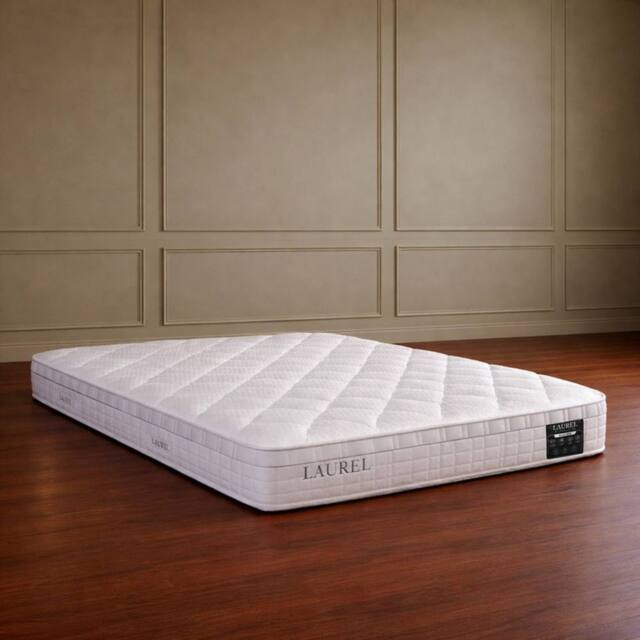 Desire Deco Laurel Arete 1500 Pocket Spring Luxury Comfort Mattress in White - Size: Small Double - image 1