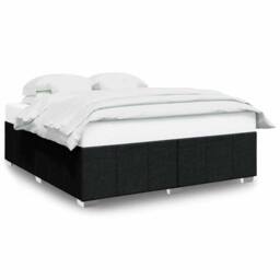 Berkfield Home Bed Frame without Mattress Black Super King Fabric - thumbnail 1