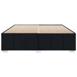 Berkfield Home Bed Frame without Mattress Black Super King Fabric - thumbnail 4