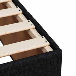 Berkfield Home Bed Frame without Mattress Black Super King Fabric - thumbnail 7