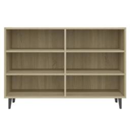 Berkfield Home Sideboard Sonoma Oak 103.5x35x70 cm Engineered Wood in Light Tan - thumbnail 4