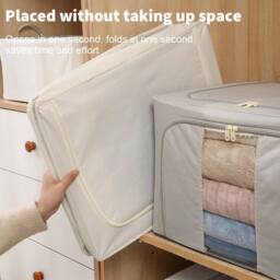 Kelvenix 4PCS Clothes Storage Bags in Grey - thumbnail 4