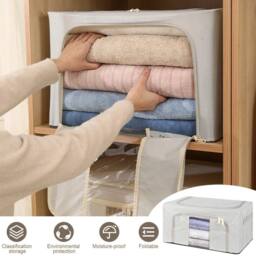 Kelvenix 4PCS Clothes Storage Bags in Grey - thumbnail 5