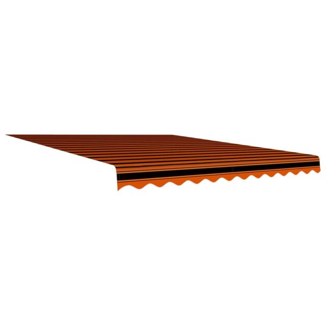 Berkfield Home Awning Top Sunshade Canvas Orange & Brown 350x250 cm - image 1