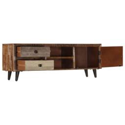 Berkfield Home TV Cabinet 118x30x40 cm Solid Mango Wood in Brown - Size: 118 x 30 x 40 cm - thumbnail 4