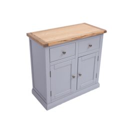 Cabinet Bits Rocca Grey 2 Drawer 2 Door Sideboard Brass Knob - thumbnail 4