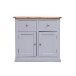Cabinet Bits Rocca Grey 2 Drawer 2 Door Sideboard Brass Knob - thumbnail 3