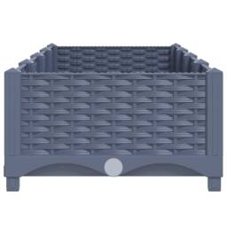 Berkfield Home Raised Bed 160x40x23 cm Polypropylene in Grey - Size: 160 x 40 x 23 cm - thumbnail 4