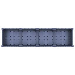 Berkfield Home Raised Bed 160x40x23 cm Polypropylene in Grey - Size: 160 x 40 x 23 cm - thumbnail 5