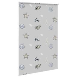 Berkfield Home Shower Roller Blind 150x240 cm Fabric Width 146 cm in Grey - thumbnail 4