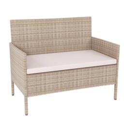 Home Discount Garden Vida Kendal 4 Piece Rattan Garden Furniture Set in Natural - thumbnail 9