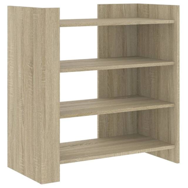 Berkfield Home Sideboard Sonoma Oak 73.5x35x75 cm Engineered Wood in Light Brown - image 1