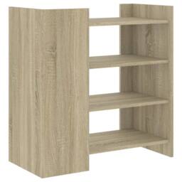 Berkfield Home Sideboard Sonoma Oak 73.5x35x75 cm Engineered Wood in Light Brown - thumbnail 6