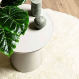 Berkfield Home Shaggy Rug High Pile NAVARRA Cream 160x160 cm Polyester - Size: Medium - thumbnail 8