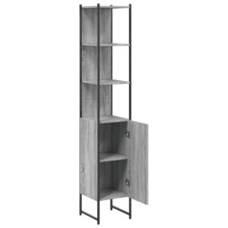 Berkfield Home Bathroom Cabinet Grey Sonoma 33x33x185.5 cm Engineered Wood - thumbnail 5