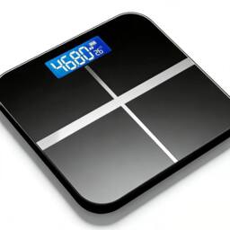 FLAVORA Digital Bathroom Scales High Precision Body Weight in Black - Size: 180 cm width x 180 cm drop - thumbnail 1