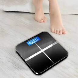 FLAVORA Digital Bathroom Scales High Precision Body Weight in Black - Size: 180 cm width x 180 cm drop - thumbnail 2