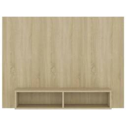 Berkfield Home Wall TV Cabinet Sonoma Oak 120x23.5x90 cm Engineered Wood in Tan - thumbnail 3