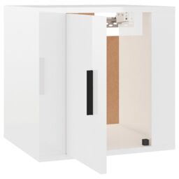 Berkfield Home Wall Mounted TV Cabinet High Gloss White 40x34, 5x40 cm - thumbnail 7