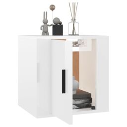 Berkfield Home Wall Mounted TV Cabinet High Gloss White 40x34, 5x40 cm - thumbnail 3