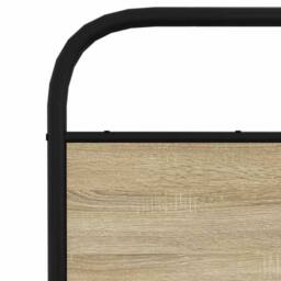 Berkfield Home Bed Frame Without Mattress 120x200 cm Sonoma Oak Engineered Wood in Brown - Size: Small Double - thumbnail 8