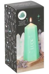 KDMD Luck Crystal Candle with Rough Green Aventurine - thumbnail 4