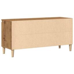 Berkfield Home TV Cabinet Artisan Oak 102x35x50 cm Engineered Wood in Brown - Size: 102 x 35 x 50 cm - thumbnail 6