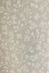 Catherine Lansfield 'Brooke Floral' Lined Pencil Pleat Curtains in Natural - Size: 229 cm width x 229 cm drop - thumbnail 3