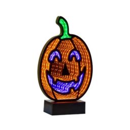 Garden Greatness Pumpkin LED Infinity Mirror Halloween Decor - Size: 1 Pack - thumbnail 2