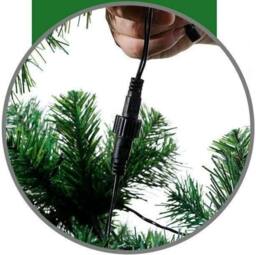 Shatchi Prelit Green Alaskan Pine Christmas Tree with Warm White LEDs - Size: 7ft - thumbnail 8