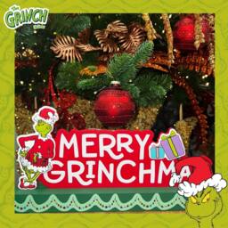 VFM e-Store Grinch Christmas Sign Decoration Festive Gift 15cm x 30cm Green X 1 - Size: 15 cm x 30 cm - thumbnail 3