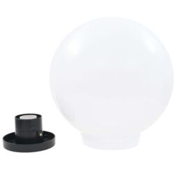 Berkfield Home LED Bowl Lamps 2 pcs Spherical 30 cm PMMA in White - thumbnail 5