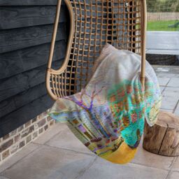 Benjamin Tate Design London Bus Green Front Blanket in Natural - Size: 120 cm x 150 cm - thumbnail 4