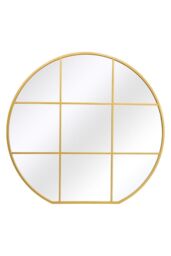 MirrorOutlet Gold Framed Flat Bottom Circular Garden Wall Mirror (189CM X 180CM) - Size: 1 Pack - thumbnail 6