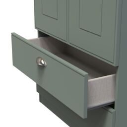 Ready Assembled 2 U Albert 2 Door 2 Drawer Wardrobe (Ready Assembled) in Pale Green - thumbnail 6