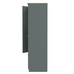 Ready Assembled 2 U Albert 2 Door 2 Drawer Wardrobe (Ready Assembled) in Pale Green - thumbnail 2