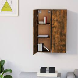 Berkfield Home TV Cabinets 2 pcs Smoked Oak 30.5x30x90 cm Engineered Wood in Brown - thumbnail 7
