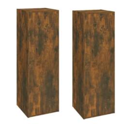 Berkfield Home TV Cabinets 2 pcs Smoked Oak 30.5x30x90 cm Engineered Wood in Brown - thumbnail 3