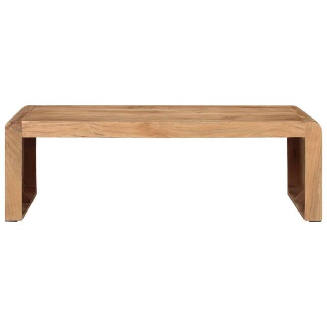 Berkfield Home Coffee Table 110x55x35 cm Solid Wood Acacia in Brown - Size: 110 x 55 x 35 cm - image 1