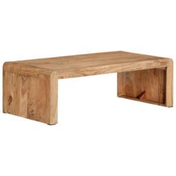 Berkfield Home Coffee Table 110x55x35 cm Solid Wood Acacia in Brown - Size: 110 x 55 x 35 cm - thumbnail 9