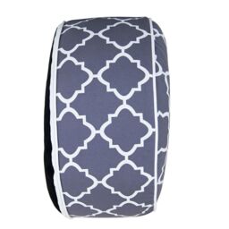 Charles Bentley Indoor/Outdoor Inflatable Foot Stool Pouffe Bean Bag - Grey - thumbnail 2