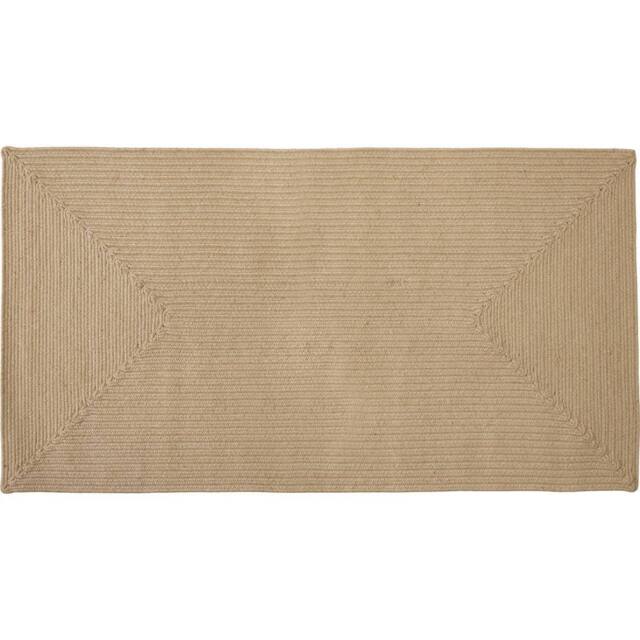 tectake Jute Rug 80 X 150 Cm - Brown in Tan - Size: 80 cm x 150 cm - image 1