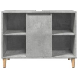 Berkfield Home Bathroom Cabinet Concrete Grey 80x33x60 cm Engineered Wood - Size: 80 x 33 x 60 cm - thumbnail 5
