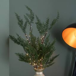 Samuel Alexander 90cm Set of 3 Christmas Fir Twig with 90 Warm White LEDs (Twigs only) in Green - thumbnail 5