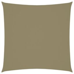 Berkfield Home Sunshade Sail Oxford Fabric Square 3x3 m Beige - thumbnail 1