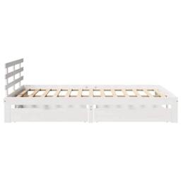 Berkfield Home Bed Frame with Drawers without Mattress White 140x200 cm - thumbnail 5